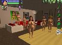 Adult parody game with a nude sex orgy and fuckin