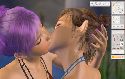 Elf lesbians kiss with a tongue in lustful games