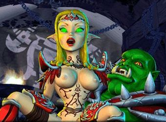 Adult shooting game with galaxy war strategy and elf sex