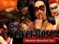 Adult browser flash game called Club Velvet Rose