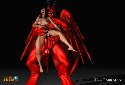Big red devil fucks naked girl in wet pussy